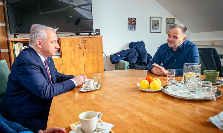 Josef Středula s předsedou ČSSD Michalem Šmardou (Josef Středula / se souhlasem)