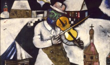 Marc Chagall, Židovský šumař (1912) (Wikimedia Commons / Public Domain)