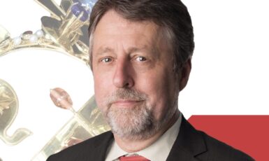 Předseda Monarchistické strany Čech, Moravy a Slezska Radim Špaček (Koruna česká / se souhlasem)