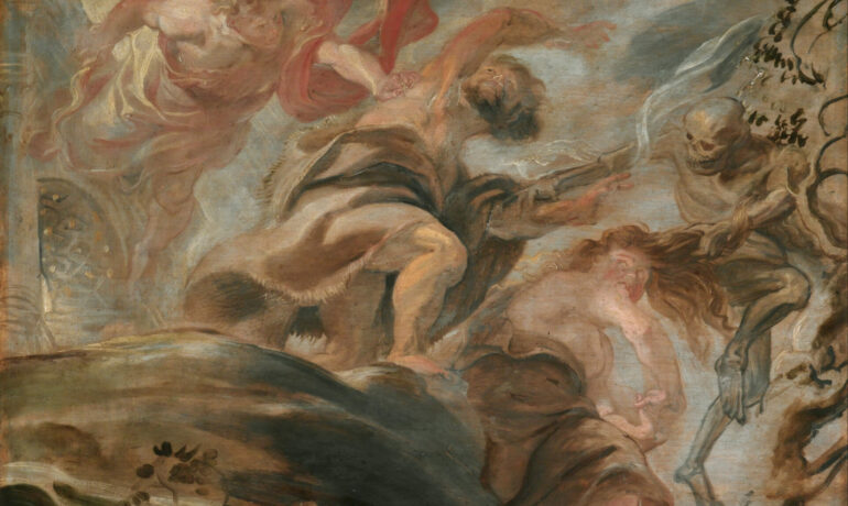 Paul Rubens: Vyhnání z ráje, výřez (Kontexty / se souhlasem)