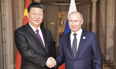 Vladimir Putin a Si Ťin-pching v roce 2018. (wikimedia commons / CC BY 4.0)