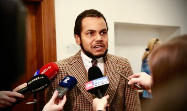 Dominik Feri u soudu (Pavel Hofman / FORUM 24)