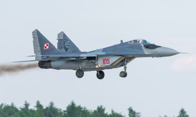 MiG-29 v barvách polského letectva. (Julian Herzog, wikimedia, CC BY 4.0)