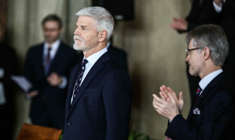 Prezident Petr Pavel krátce po složení prezidentského slibu (Pavel Hofman / FORUM 24)
