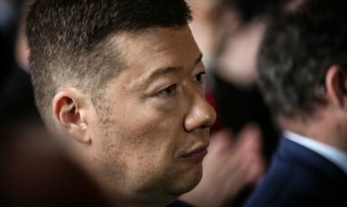 Předseda SPD Tomio Okamura na inauguraci prezidenta Petra Pavla (Pavel Hofman / FORUM 24)