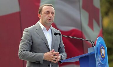 Gruzínský premiér Irakli Gharibashvili v roce 2021 (Irakli Gharibashvili / CC BY-SA 4.0 / Wikimedia Commons)