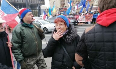 Účastníci demonstrace (Jenny Nowak FORUM 24)