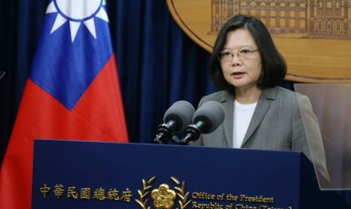 Tchajwanská prezidentka Cchaj Jing-wen (CC BY 2.0 via Wikimedia Commons)