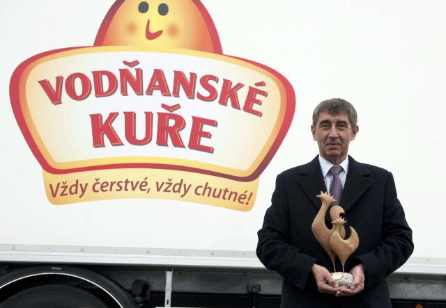 Reklama na Andreje Babiše a Vodňanské kuře