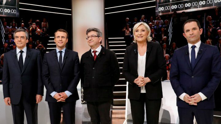 Kandidáti na francouzského prezidenta.