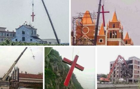 Čínský režim sundává kříže z kostelů