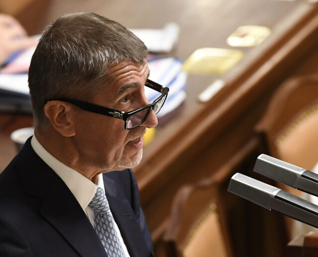 Premiér Andrej Babiš v Poslanecké sněmovně