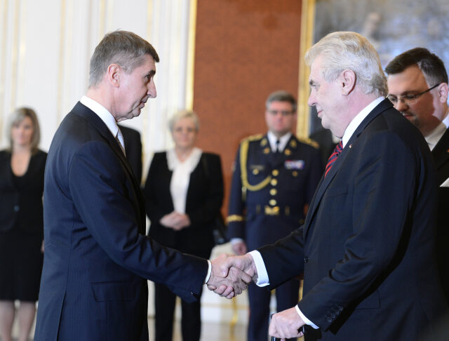 Prezident Miloš Zeman a premiér Andrej Babiš