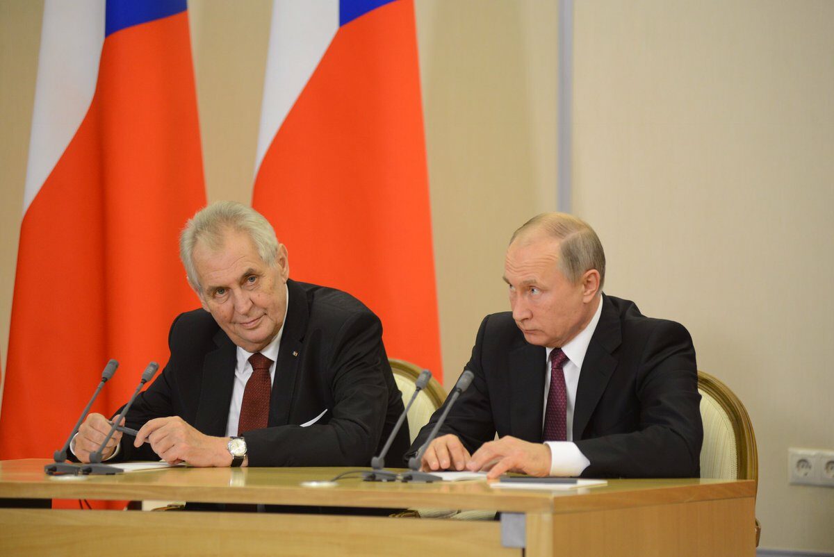Miloš Zeman a Vladimir Putin v roce 2015