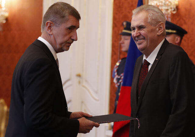 Prezident Miloš Zeman a premiér Andrej Babiš