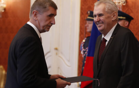 Prezident Miloš Zeman a premiér Andrej Babiš