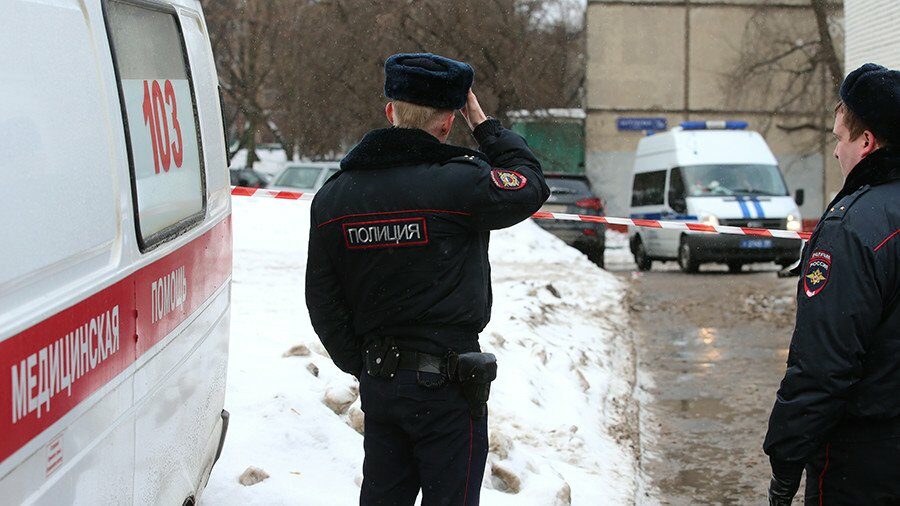 Policie zasahující v Moskvě