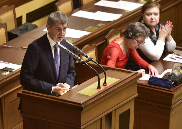 Premiér Andrej Babiš v poslanecké sněmovně