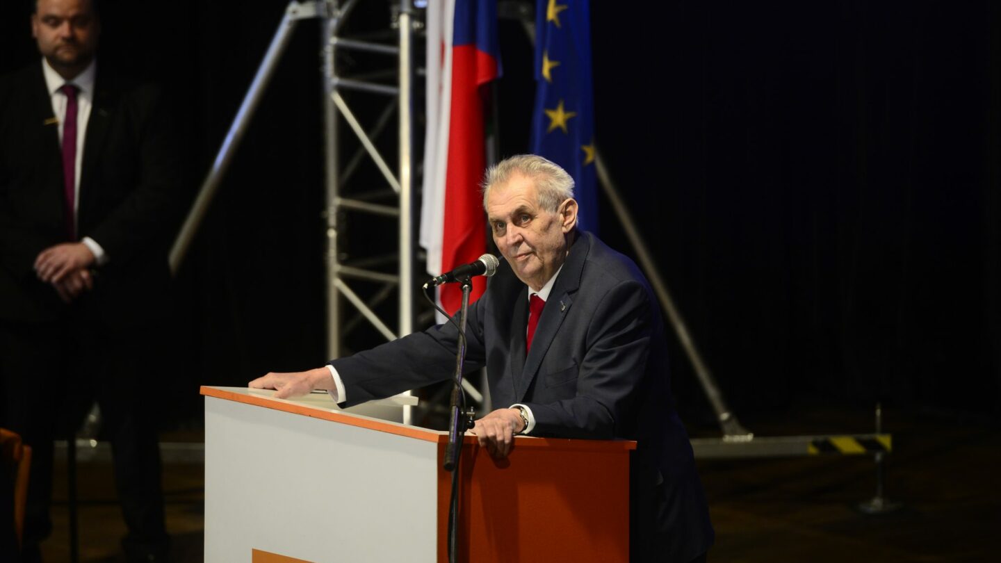 Miloš Zeman na sjezdu ČSSD