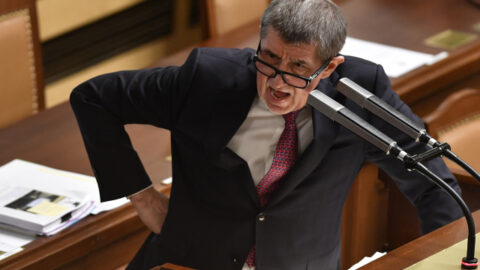 Andrej Babiš (ANO) na schůzi poslanecké sněmovny