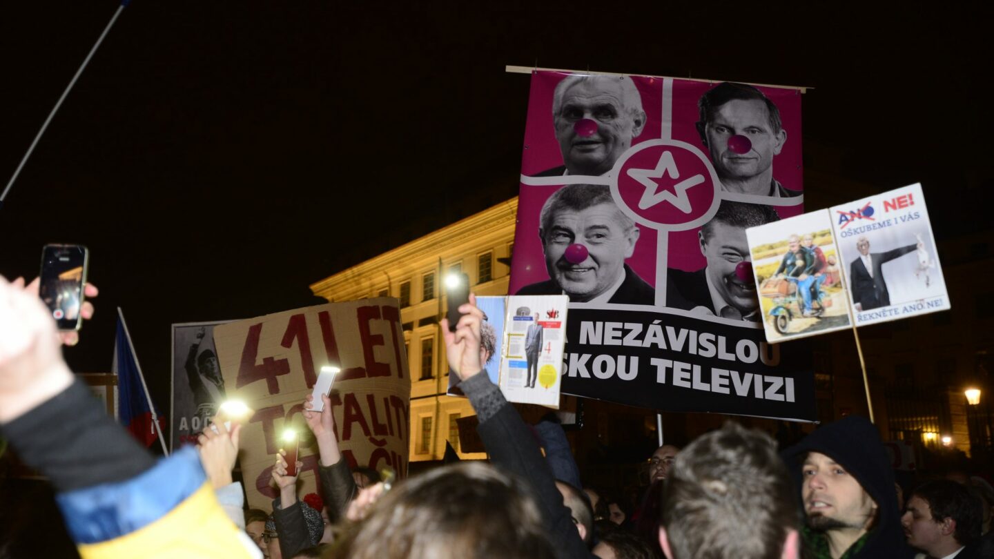 Demonstrace za svobodu médií