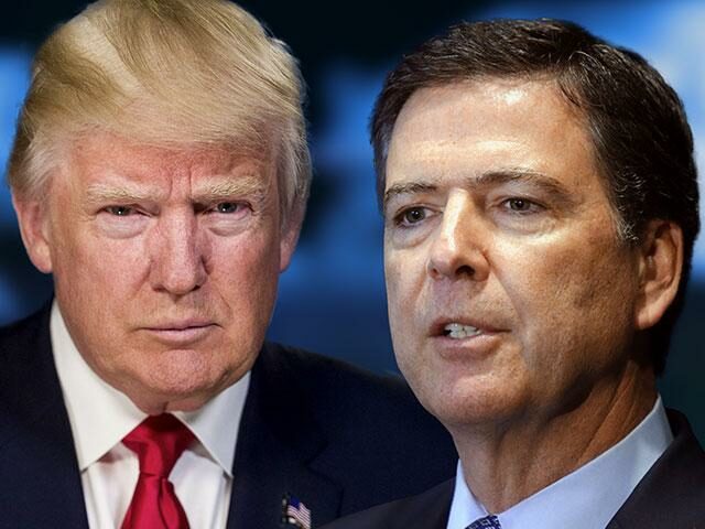 Donald Trump a James Comey