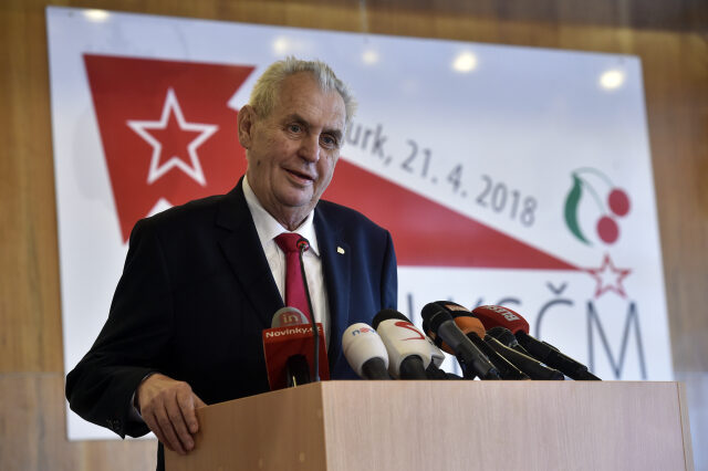 Prezident Miloš Zeman sjezdu KSČM