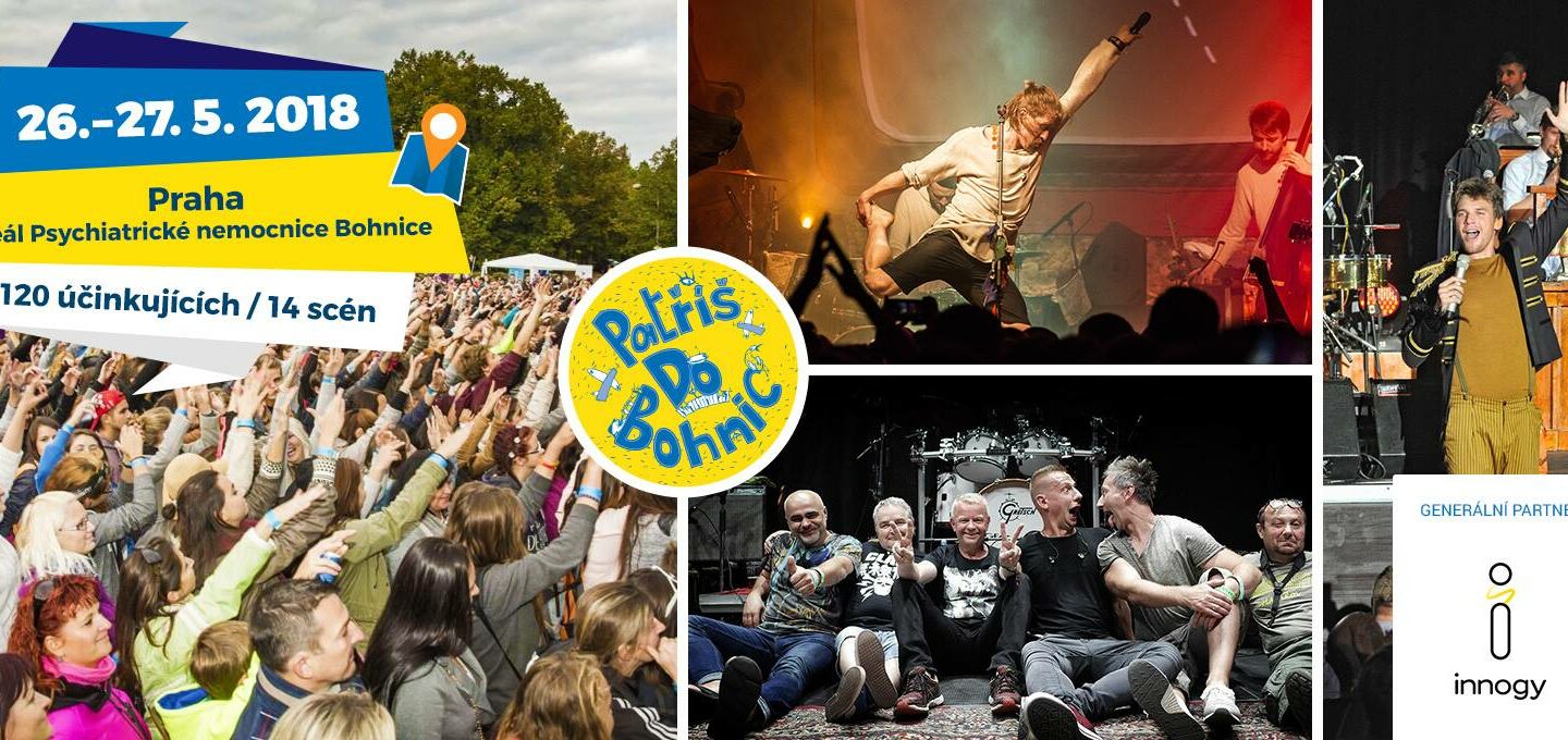 Festival Mezi Ploty se koná 26. a 27. května v praku Psychiatrické nemocnice Bohnice.