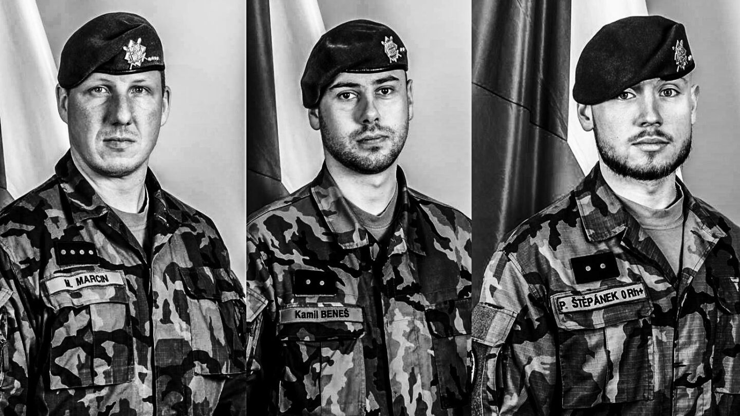 Tři hrdinové z Afghánistánu - Martin Marcin, Kamil Beneš a Patrik Štěpánek 