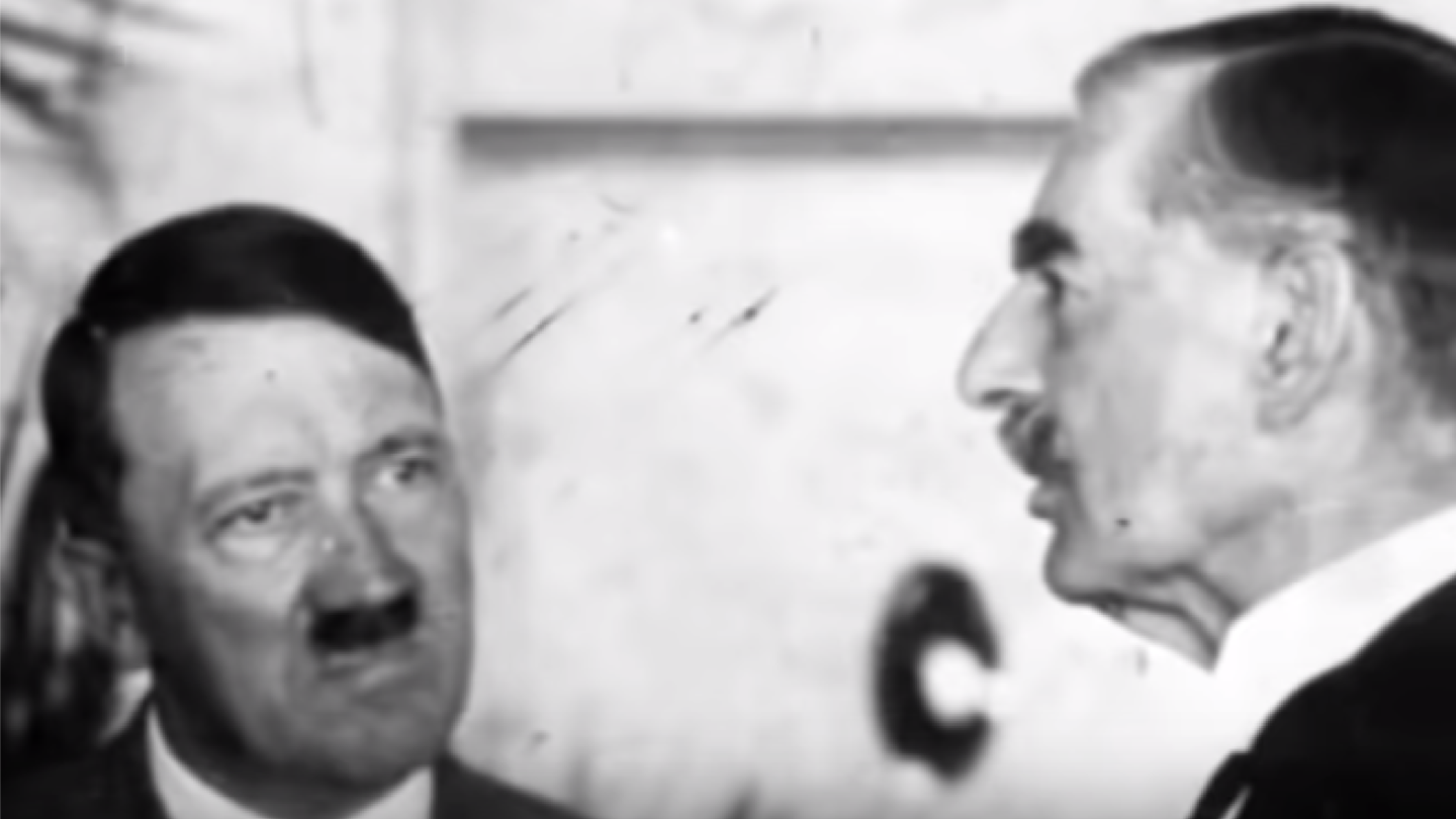 Hitler a Chamberlain.
