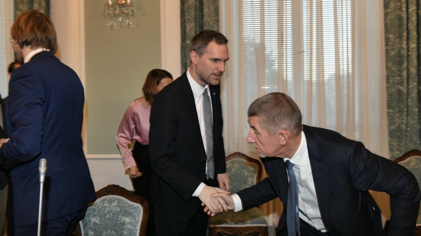 Primátor Prahy Zdeněk Hřib a premiér Andrej Babiš  