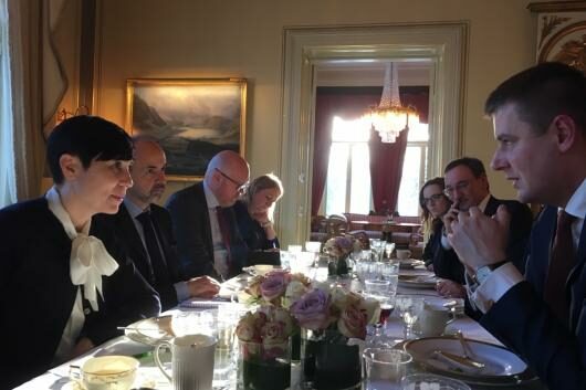 Ministr zahraničí Tomáš Petříček na návštěvě v Norsku 