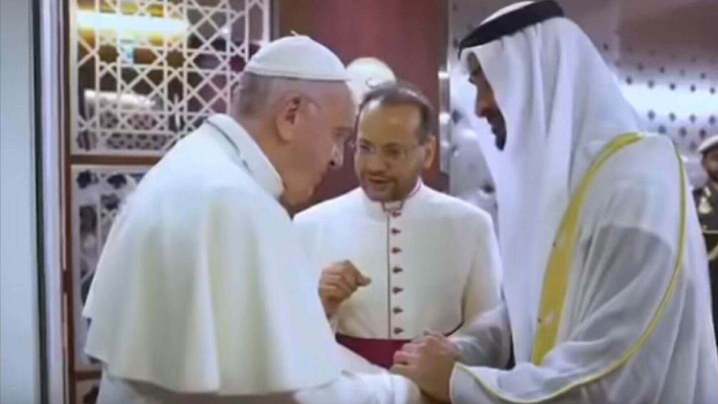 Papež František ve Spojených arabských emirátech.