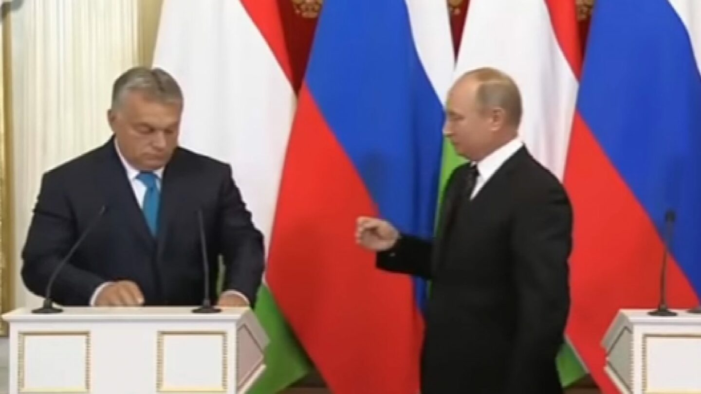 Podivní "spojenci" Viktor Orbán a Vladimir Putin.