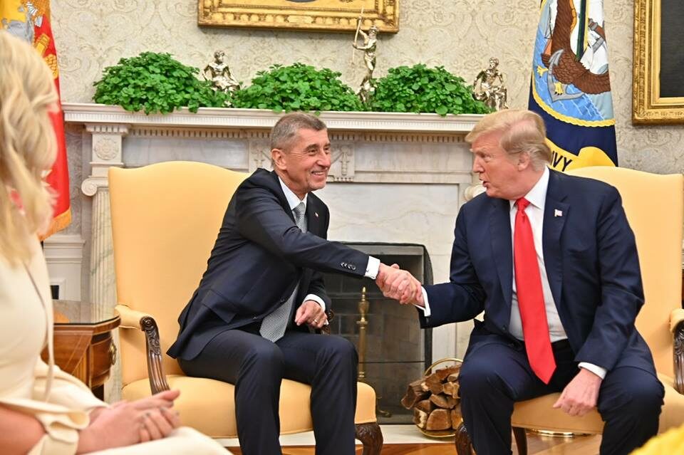 Andrej Babiš a Donald Trump