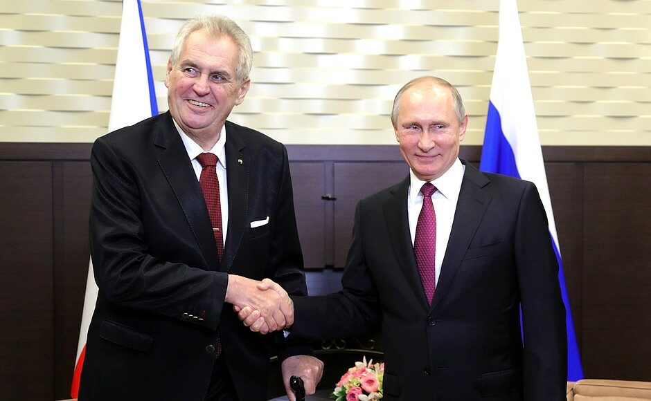 Miloš Zeman s Vladimirem Putinem