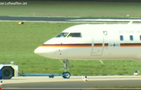 Německý vládní letoun Global 5000 má po nouzovém přistání deformovaná křídla  a další poškození 