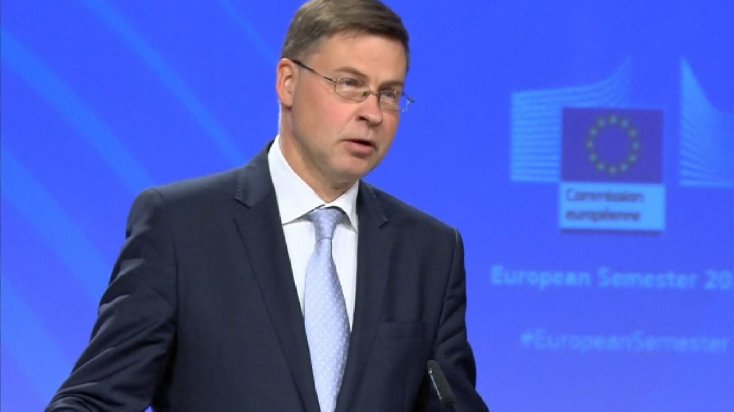 Místopředseda Evropské komise Valdis Dombrovskis.