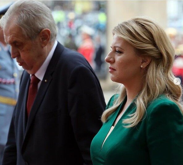 Miloš Zeman a Zuzana Čaputová