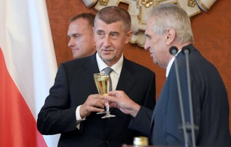 Expremiér Andrej Babiš a prezident Miloš Zeman 