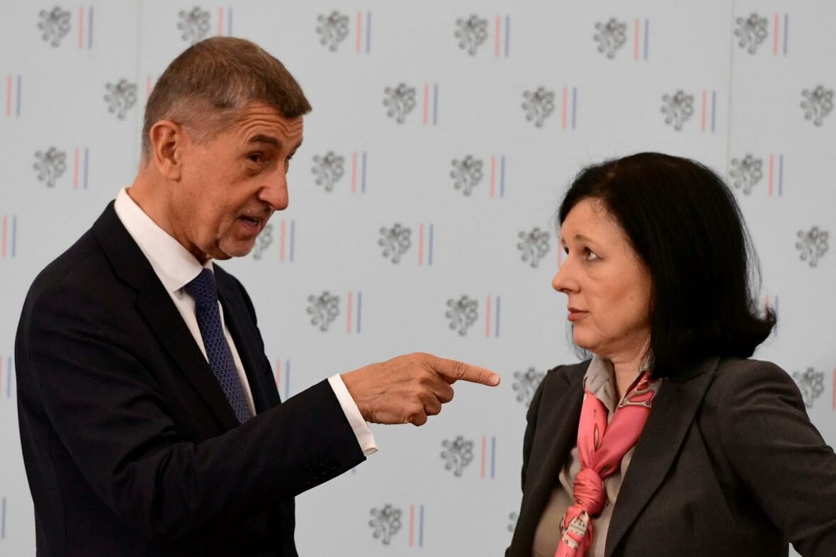 Premiér Andrej Babiš a eurokomisařka Věra Jourová