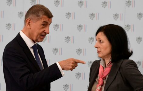 Premiér Andrej Babiš a eurokomisařka Věra Jourová