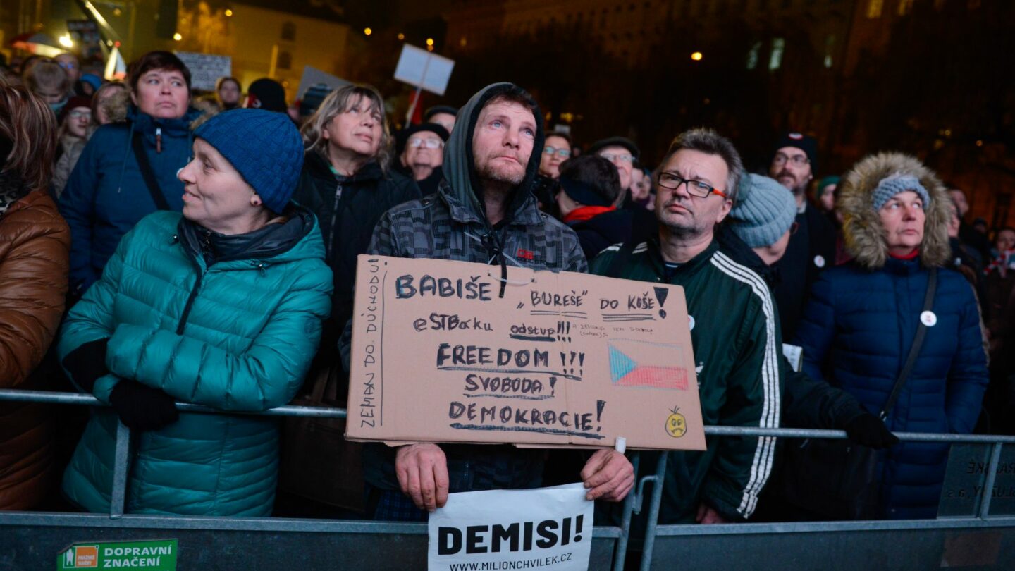 Demonstrace proti Andreji Babišovi