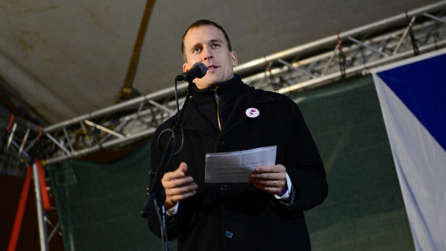 Demonstrace proti Andreji Babišovi - Jan Čižinský