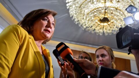 Ministryně financí Alena Schillerová (za ANO)