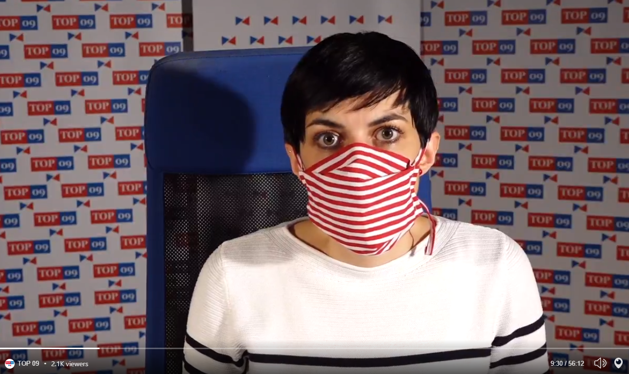 Předsedkyně TOP 09 Markéta Pekarová Adamová