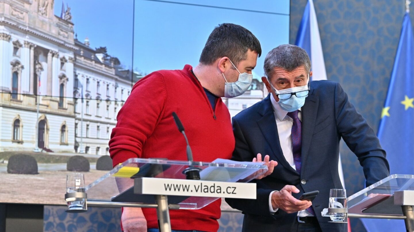 Předseda ČSSD Jan Hamáček a šéf hnutí ANO Andrej Babiš