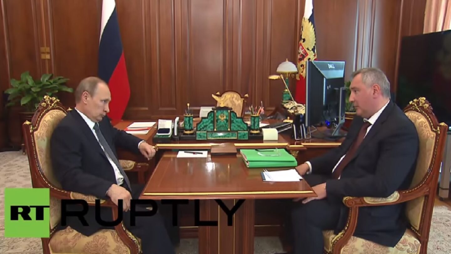 Vladimir Putin a Sergej Rogozin
