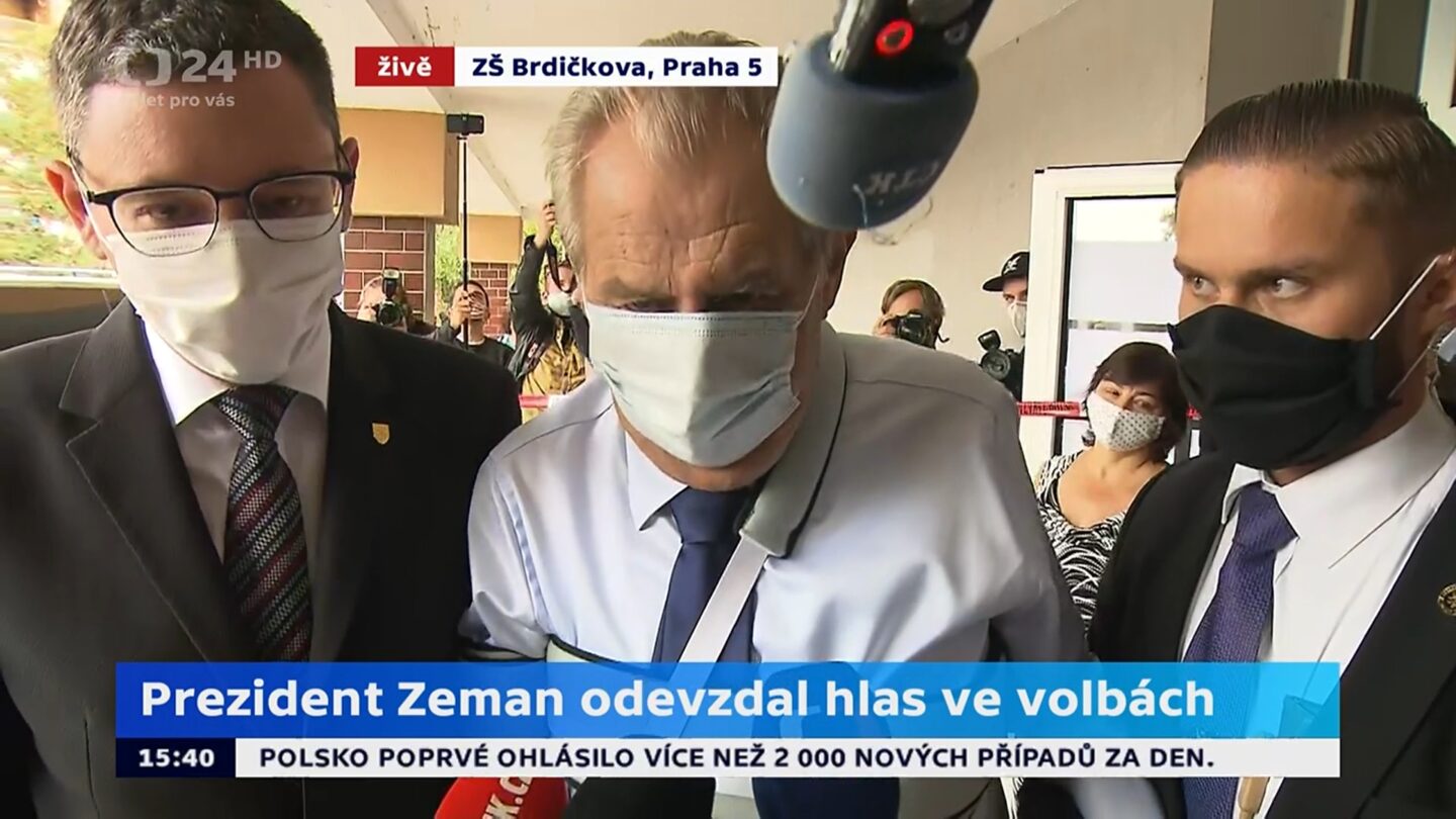 Miloš Zeman u voleb: Proč mají lidé volit? Jestli si nedokážete odpovědět, nedělejte novinářku. 
