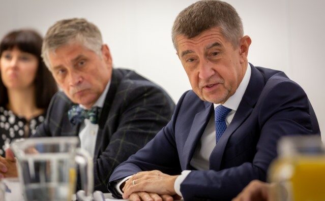 Hejtman Moravskoslezského kraje Ivo Vondrák a Andrej Babiš.